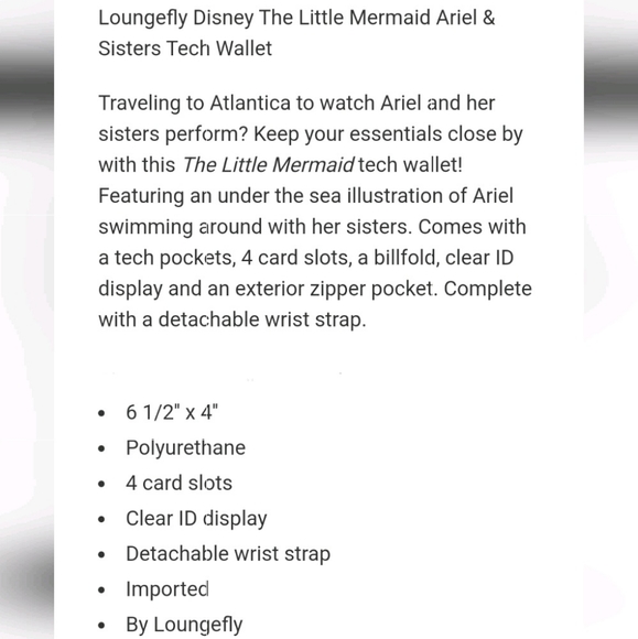 NWT Loungefly Little Mermaid Ariel and Sisters set - Picture 9 of 16